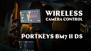 Cinenorm OS on the Portkeys BM7 II DS for camera control wireless blackmagic RED komodo 4K