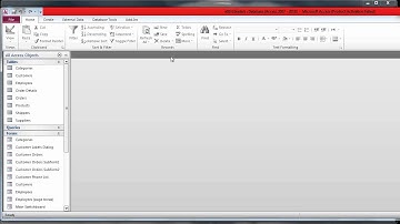 Microsoft Access:  Open, Save and Work with a New File