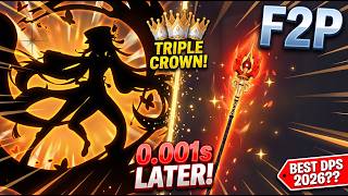 0.001 Second After Getting Hu Tao & Staff of Homa | F2P | Triple Crown | Best DPS 2026??