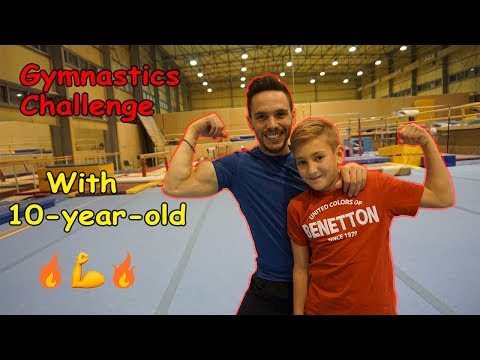 Gymnastics Challenge with 10-YEAR-OLD