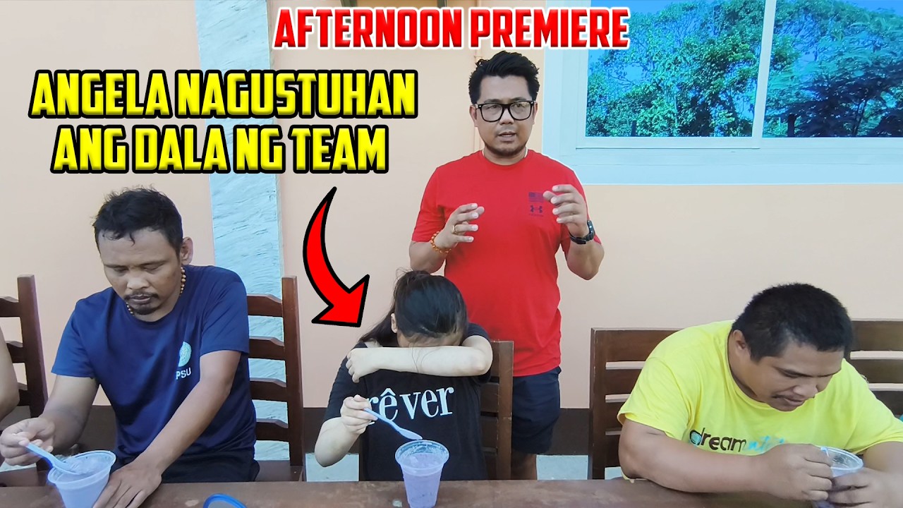ANGELA NAPANGITI DAHIL SA PASALUBONG NG TEAM