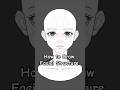 How I Use the Loomis Method to Draw a Anime Girl Front View Head and Face Structure #tutorial
