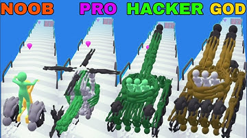 NOOB VS PRO VS HACKER VS GOD in Human Vehicle