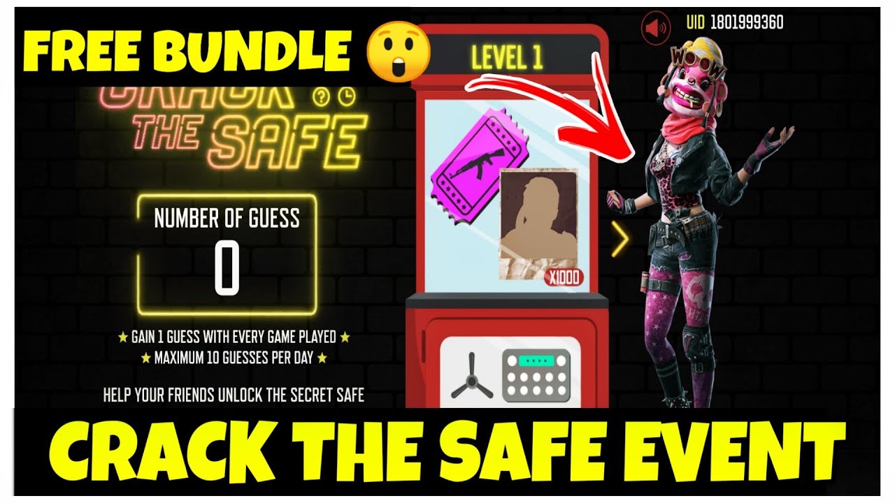 CRACK THE SAFE EVENT FREEFIRE||HOW TO COMPLETE CRACK THE SAFE EVENT FREEFIRE|FREEFIRE CRACK THE SAFE