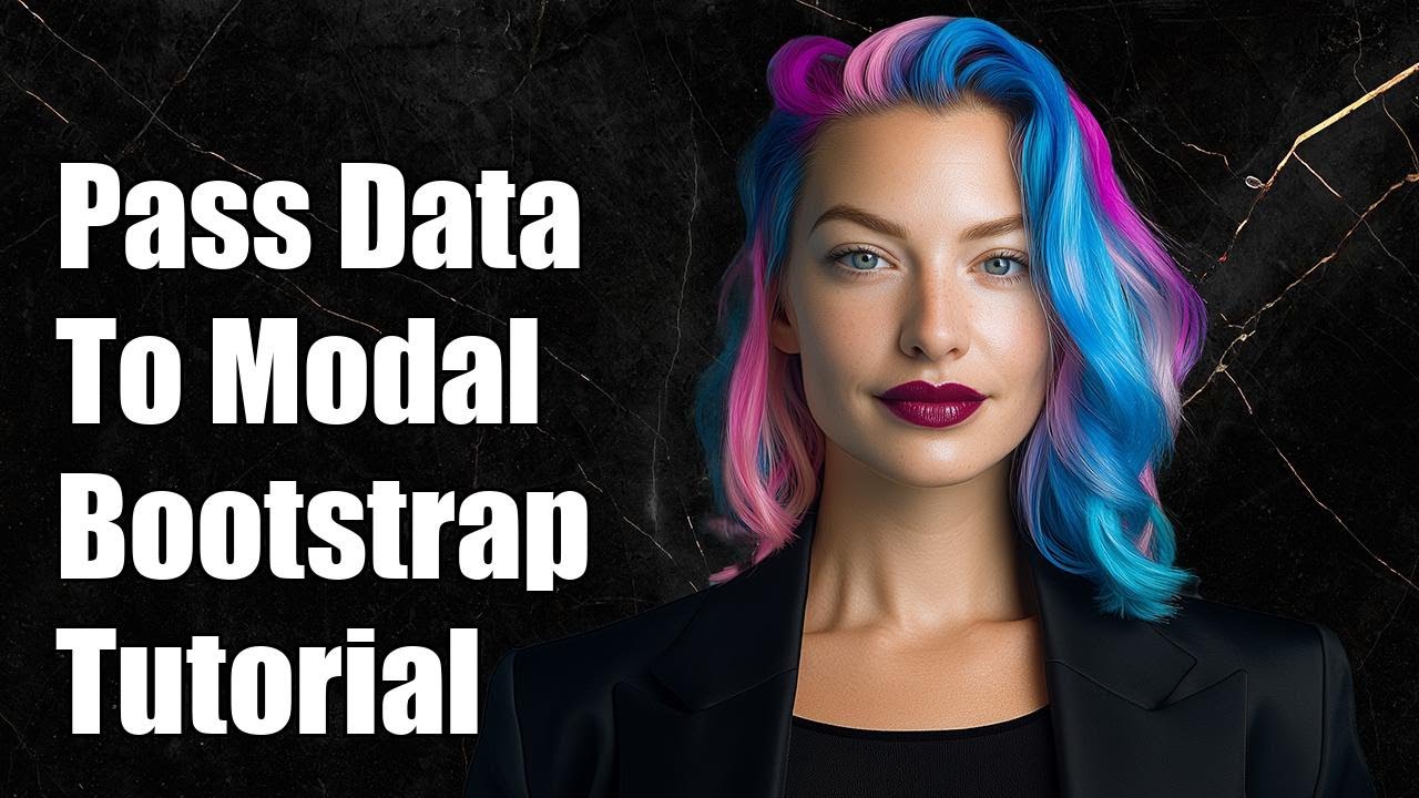 Pass data attribute to modal bootstrap - YouTube