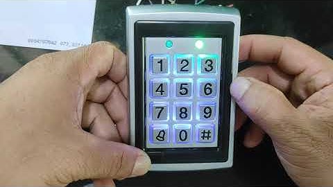 Hướng dẫn set và thay đổi mk mở cửa cổng dùng keypad