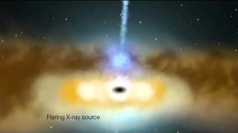 Mysterious X-Ray Flare Lights Up Black Hole Cloud | Video