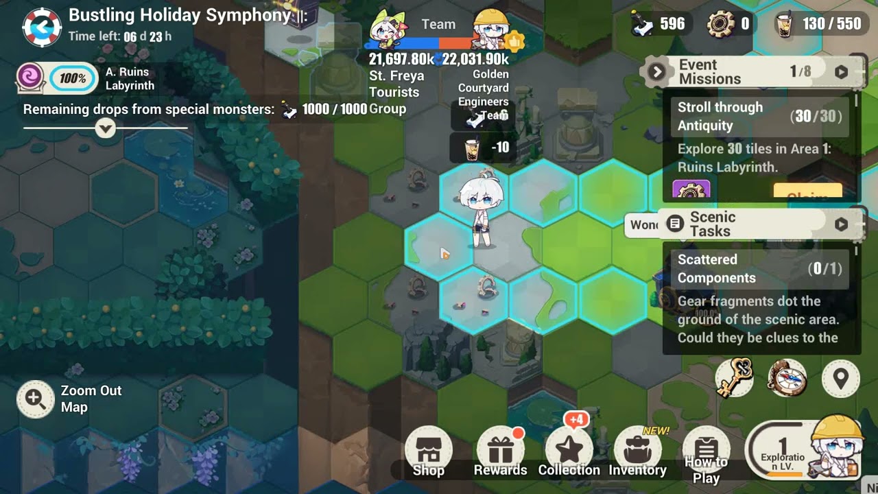 Bustling Holiday Symphony ||: - Ruins Labyrinth Puzzle 1 | Honkai Impact 3rd