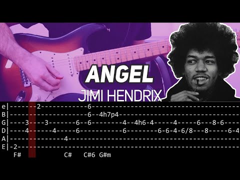 Jimi Hendrix - Angel (Guitar lesson with TAB)
