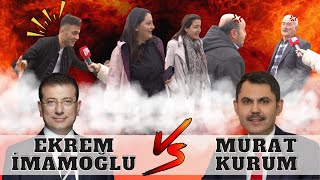 100 Ki̇şi̇ye Sorduk Ekrem İmamoğlu Mu Murat Kurum Mu? İstanbul Yerel Seçim Anketi