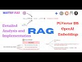 End-to-End RAG Implementation using PostgreSQL, PGVector & OpenAI Embeddings