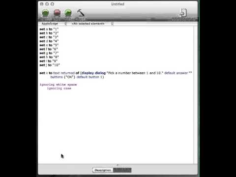 AppleScript tutorial 3- guessing game