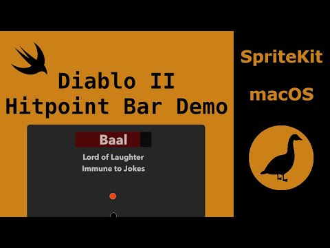 SpriteKit macOS: Diablo 2 HP Bar Demo
