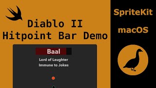 SpriteKit macOS: Diablo 2 HP Bar Demo screenshot 4