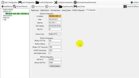iSMA IP Configuration