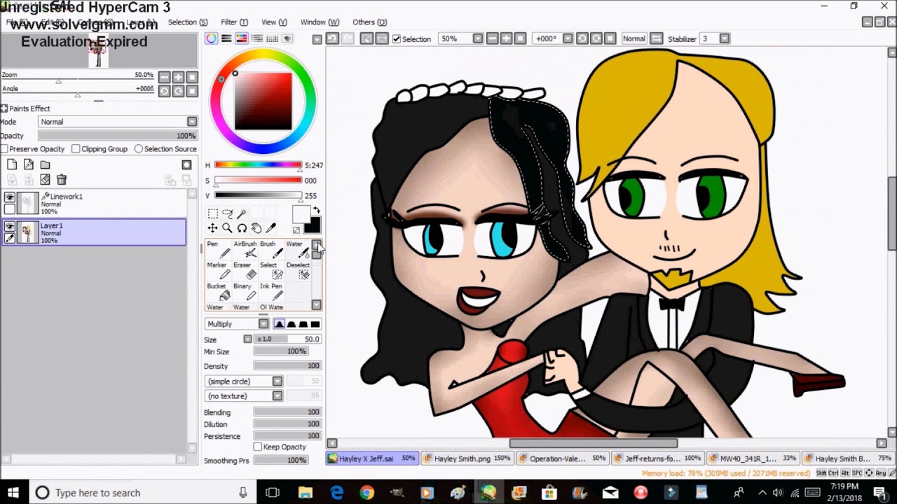 Hayley X Jeff (Valentine Day Speedpaint)