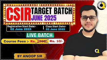 🔴TARGET BATCH🔥 |QUANTA CHEMISTRY CLASSES #csirnet