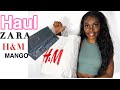 ZARA, MANGO, H&M haul| Namibian youtuber