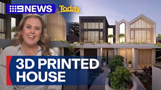First Aussie 3D-printed home up for auction | 9 News Australia