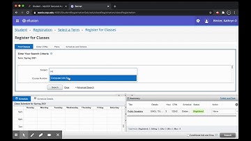 Registering for classes at CCP with Banner 9