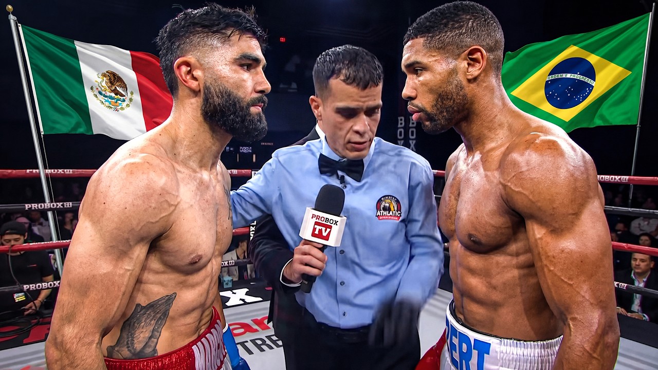 Дикая рубка! Эберти Консейсау (BRA) vs Элиас Эспадас (MEX) | Хайлайт боксерского боя