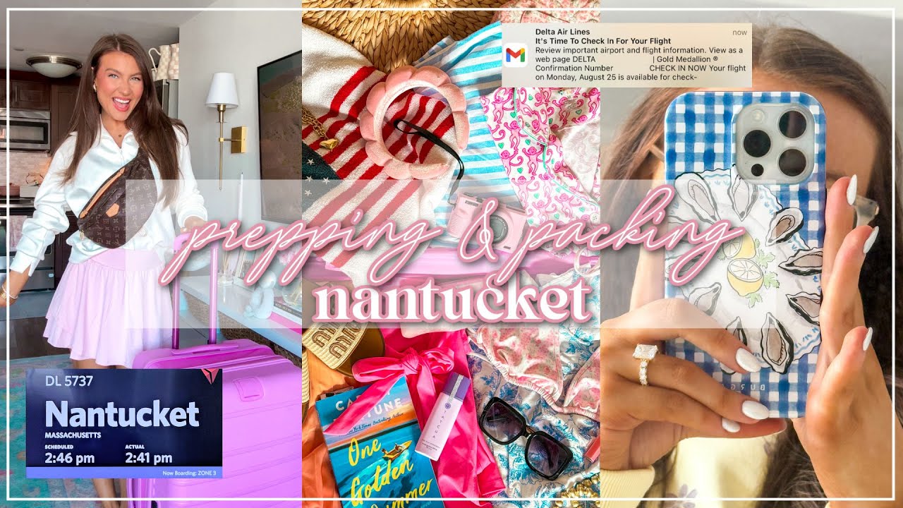 Prep + Pack With Me for Nantucket✈️ | Chit Chat, Nails, Outfits, Cleaning, Self-Care | Lauren Norris