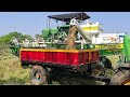 హార్వెస్టర్ కిందా మన బండి ఒడ్లు తోలుతుంది #farming # harvesting #agriculture #John Deere5045#driving