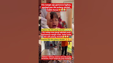 Lily goes to school:😭😭 ,when she gets home from school:💃💃🥰 #netizen #lily #raffiahmad #nagita #ra...