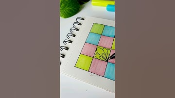 Easy zentangle pattern tutorial #art #zentangle #shorts #doodle #3d #trending