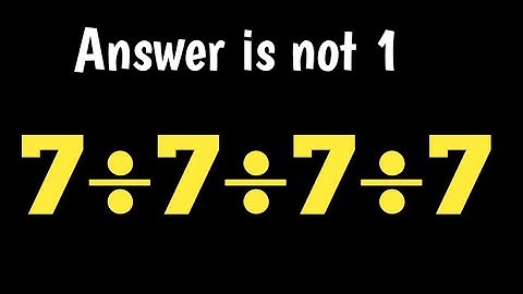 The answer is not what you think | A nice Math trick