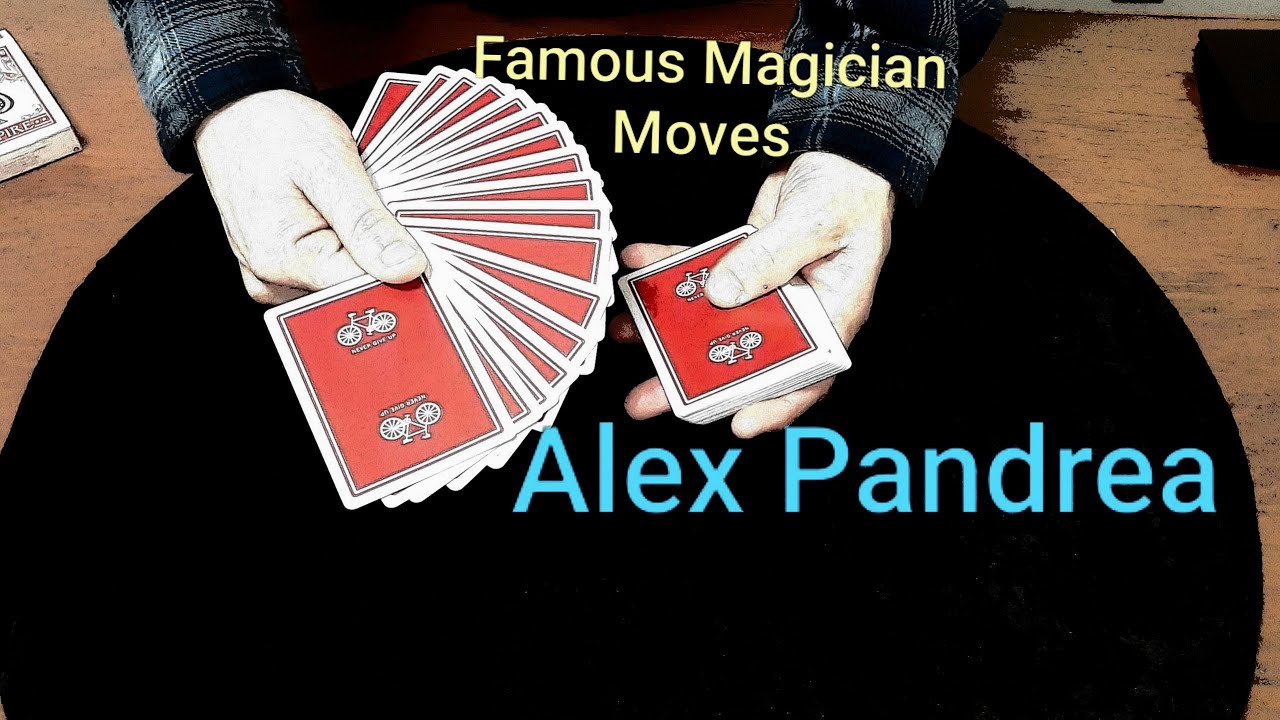 Famous Magician Tricks/Sleights: Alex Pandrea Fan Control - YouTube