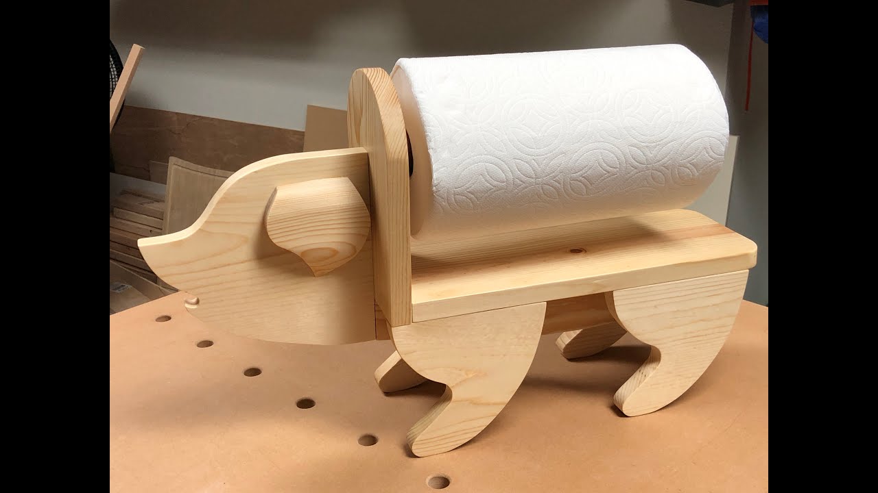 DIY Wooden Paper Towel Holder - The Nomad Studio