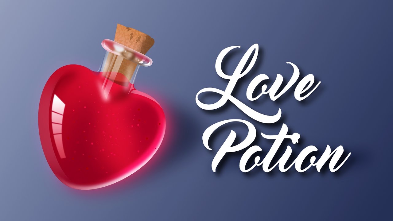 Love Potion | Vector speed drawing | Affinity Designer | 4K