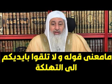 مامعنى قوله و لا تلقوا بايديكم الى التهلكة الشيخ مصطفى العدوى