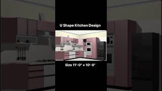 U-Shaped Kitchen Design Ideas 2026 | Modern Modular Kitchen Layouts for Small Homes #interior