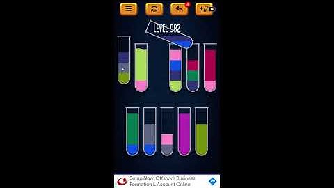 Water Sort Puzzle - Color Liquid Sorting Game Level 982 Solution