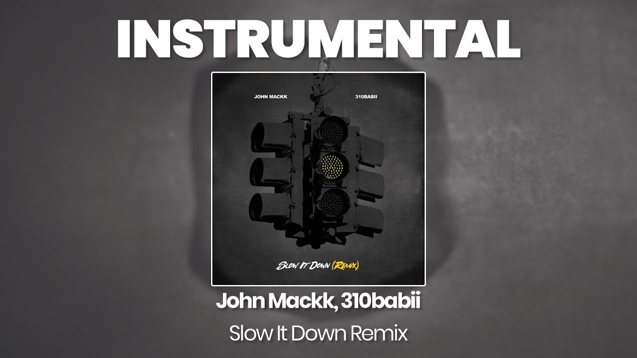 INSTRUMENTAL BEAT : Slow It Down Remix - John Mackk, 310babii