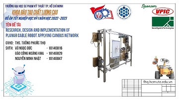 DT23 - RESEARCH, DESIGN AND IMPLEMENTATION OF PLANAR CABLE ROBOT APPLYING CANBUS NETWORK