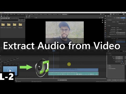 How to Extract Audio from Video using Blender | Free Video Editor | Audio Editing | HDsheet