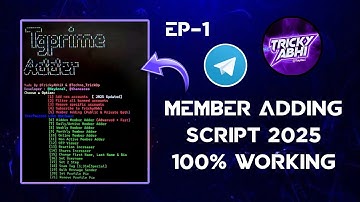 TG Member Adding Script 🔥 | How To Set-up TG Prime Adder Script In Pc And Add Member | Tricky Abhi ⚡
