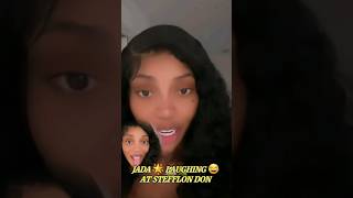 jada kingdom laughing 😃 at stefflon don