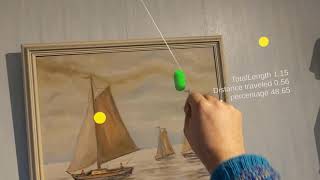 Moving object over a multi point line path with HL2 hand tracking