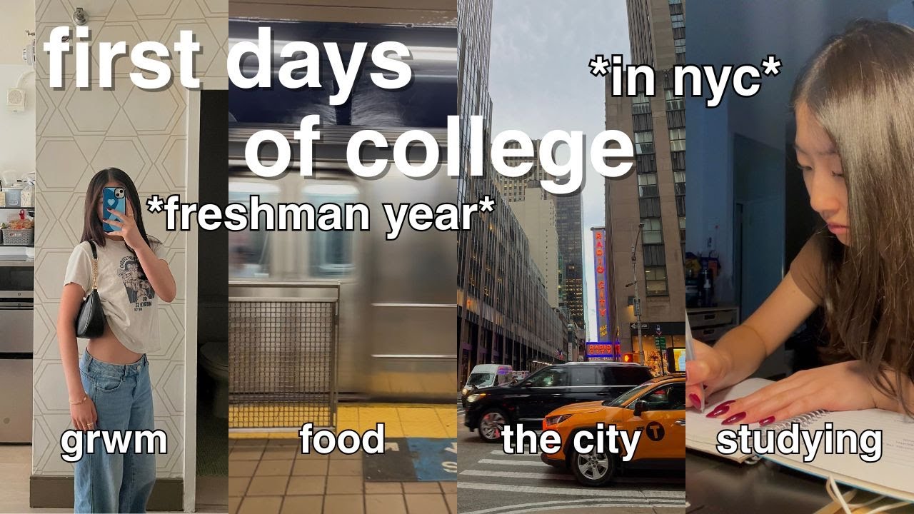 first days of college *in nyc* 🎧📚🍂 | the city, grwm, studying, good food