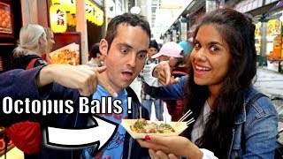 Epic Street Food Tour in Osaka !🍣| w/ TheTravelingClatt  | Lost in Japan Ep.9