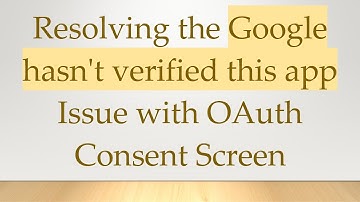 Resolving the Google hasn