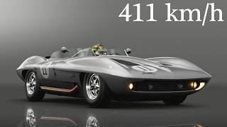 Gran Turismo Sport - Chevrolet CORVETTE STINGRAY RACER CONCEPT 1959 - 411 km/h Top Speed