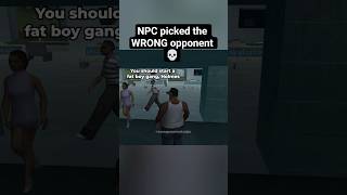 GTA San Andreas NPC roasts CJ and instantly regrets it 💀 #shorts