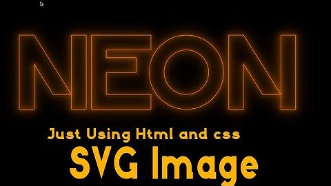 How to make neon effect with animation on SVG IMAGES ONLY ON STROKE using HTML AND CSS