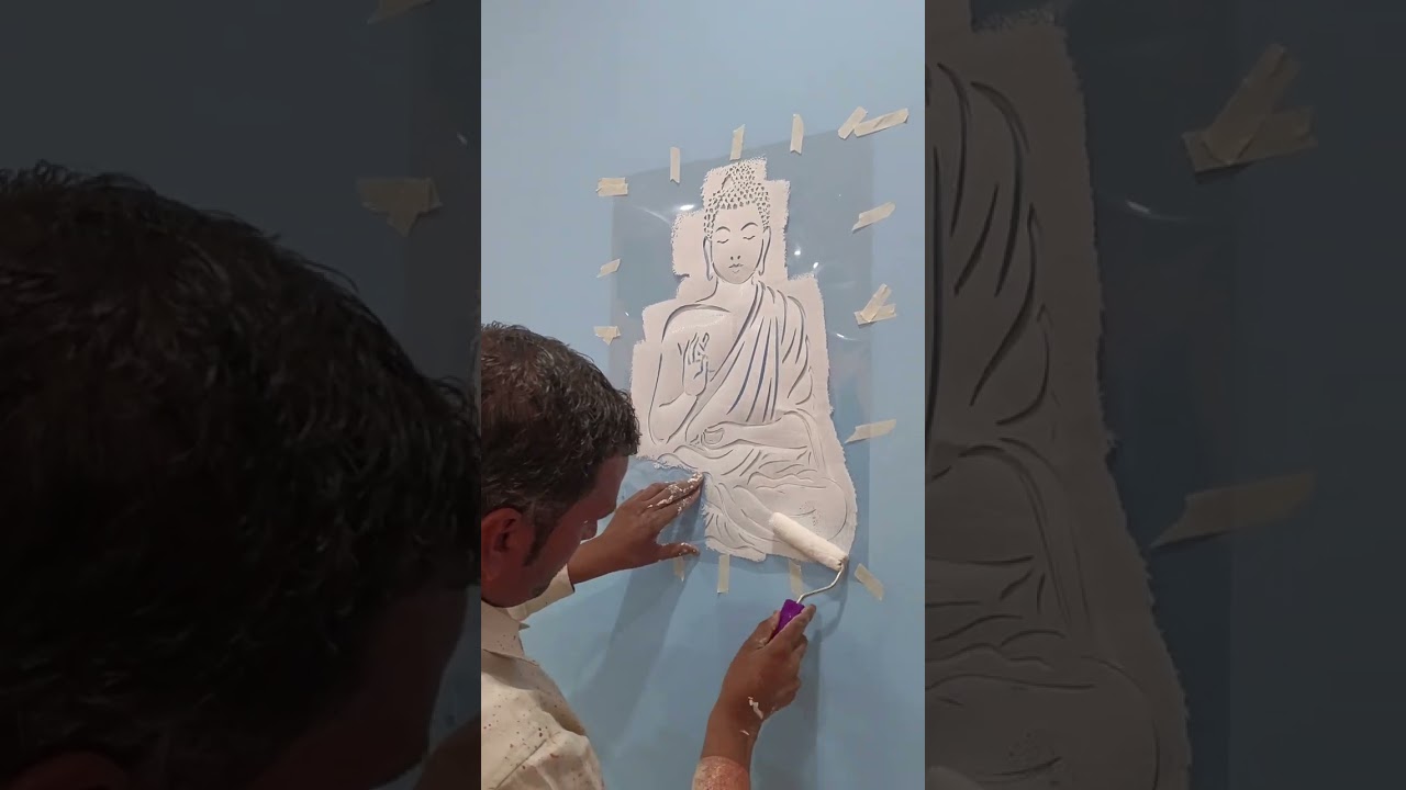 Buddha Wall Design Paint Work In My Home 🏡