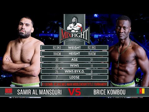 Samir Al Mansouri Vs Brice Kombou MFC 4 Man Middleweighttitle Tournament Full Fight December 2019